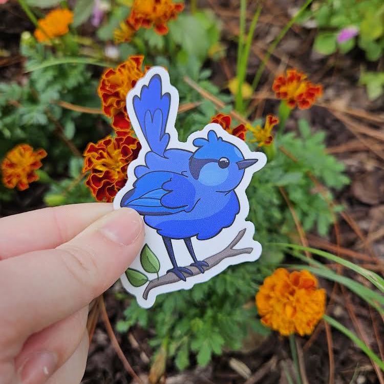 Bluebird Waterproof Vinyl Sticker - Etsy