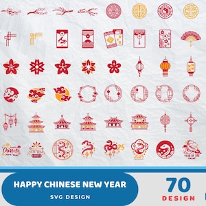Krabbycrafty - Ano Novo Chinês, Ano Novo Lunar, Ano da Cobra, Ano Lunar Svg, Feliz Ano Novo svg, Svg para Cricut, Feliz Ano Chinês