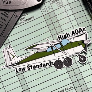 Autocollant drôle de pilote de Cessna 182 | Sticker avion 4 x 2 pouces | Sticker pilote drôle