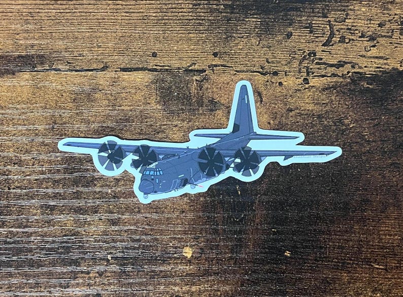 C-130 Airplane Sticker | MC-130J Commando Sticker | HC-130J Combat King ...