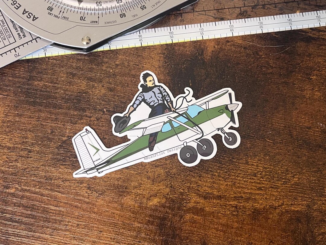 Flying Cowboy Cessna 182 Sticker: 4 Inch Funny Pilot Gift - Etsy