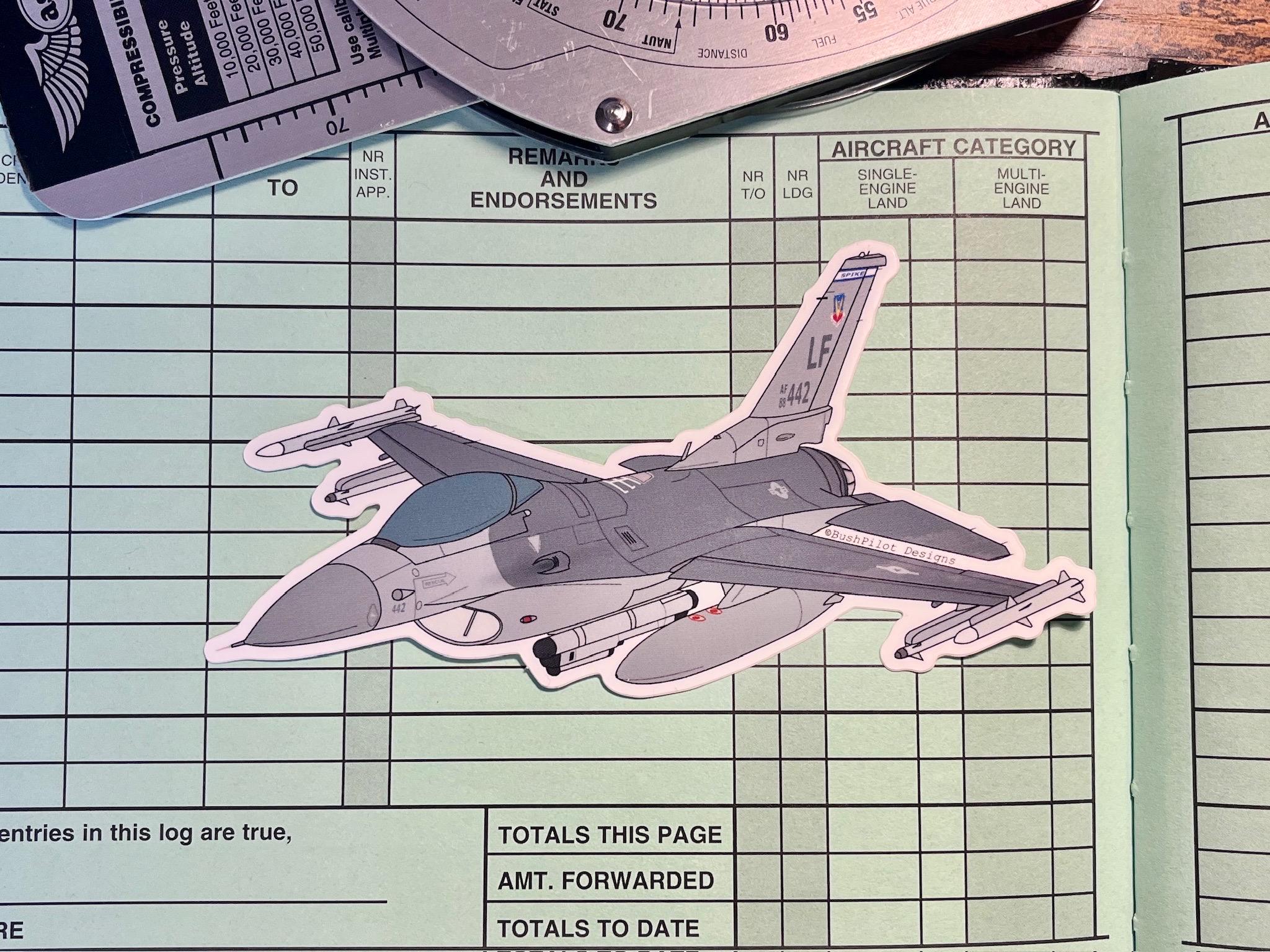 "Bush Pilot" Funny Vinyl Decal Sticker - Gloss White, Die-Cut For Car Truck Window - JDM Style