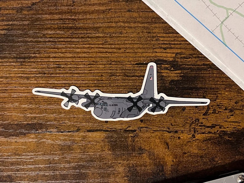 C-130 Airplane Sticker | MC-130J Commando Sticker | HC-130J Combat King ...