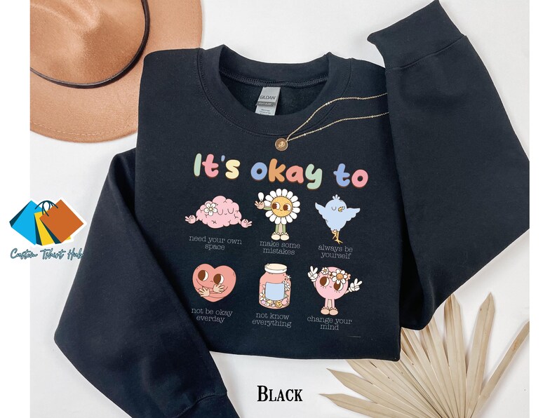 Retro Its Okay To Special Ed Teacher Sweatshirt, Trendy Motivational Tee Shirt, Mental Health Shirt, Special Education Teacher Tee Shirt image 3