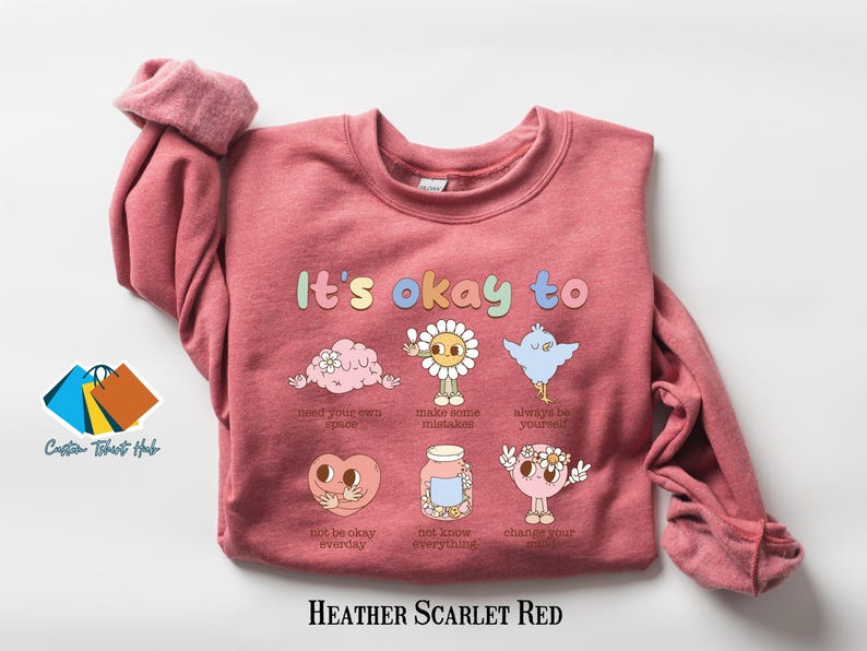 Retro Its Okay To Special Ed Teacher Sweatshirt, Trendy Motivational Tee Shirt, Mental Health Shirt, Special Education Teacher Tee Shirt image 5