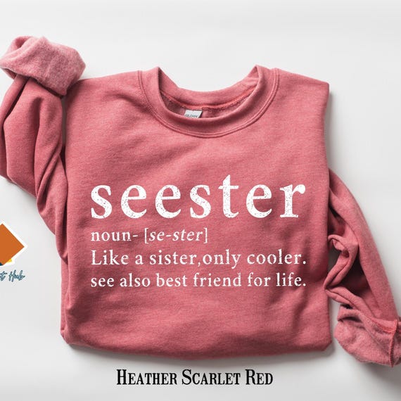 Cute Seester Definition Shirt, Gifts for Sister, Best Sister Gift, Funny Saying Shirt, Sister Noun Shirt, Sister Sweatshirt, Sarcastic Shirt