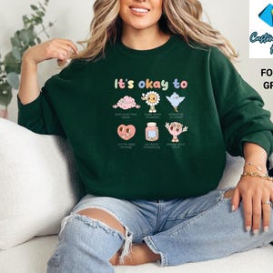 Retro Its Okay To Special Ed Teacher Sweatshirt, Trendy Motivational Tee Shirt, Mental Health Shirt, Special Education Teacher Tee Shirt image 8