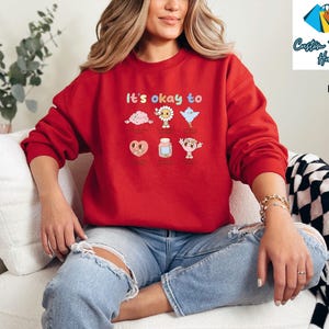 Retro Its Okay To Special Ed Teacher Sweatshirt, Trendy Motivational Tee Shirt, Mental Health Shirt, Special Education Teacher Tee Shirt image 7