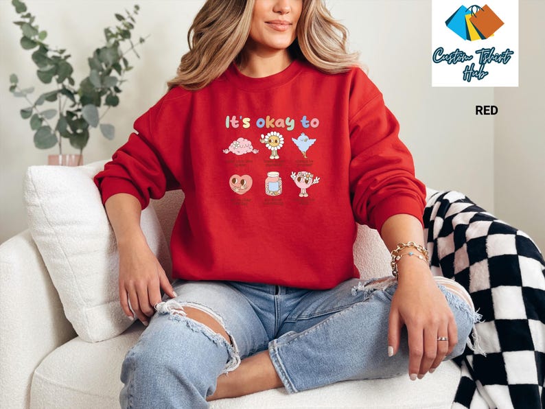 Retro Its Okay To Special Ed Teacher Sweatshirt, Trendy Motivational Tee Shirt, Mental Health Shirt, Special Education Teacher Tee Shirt image 7