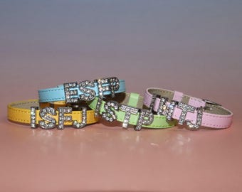 Custom Personalized Name/Sign Bracelet or Keychain Letter Number Charm Beads