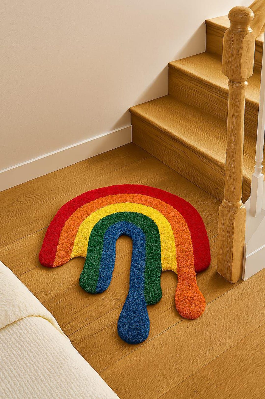 Dripping Rug Hand Tufted Rainbow Drip Rug, Colorful Entryway Mat - Etsy