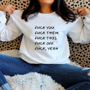 Snarky Crewneck Sweatshirt for Her – The Perfect Attitude Sweatshirt, Bold & Comfy Pullover, Funny Graphic Sweater for Everyday Sass
