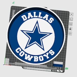 Dallas Cowboys 3D-gedruckte PETG-Schüssel – Perfekt für den Spieltag!