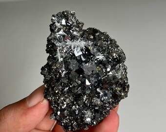 Sphalerite, Galena, Pyrite and Quartz Crystals Specimen From Rhodope Mountains Bulgaria