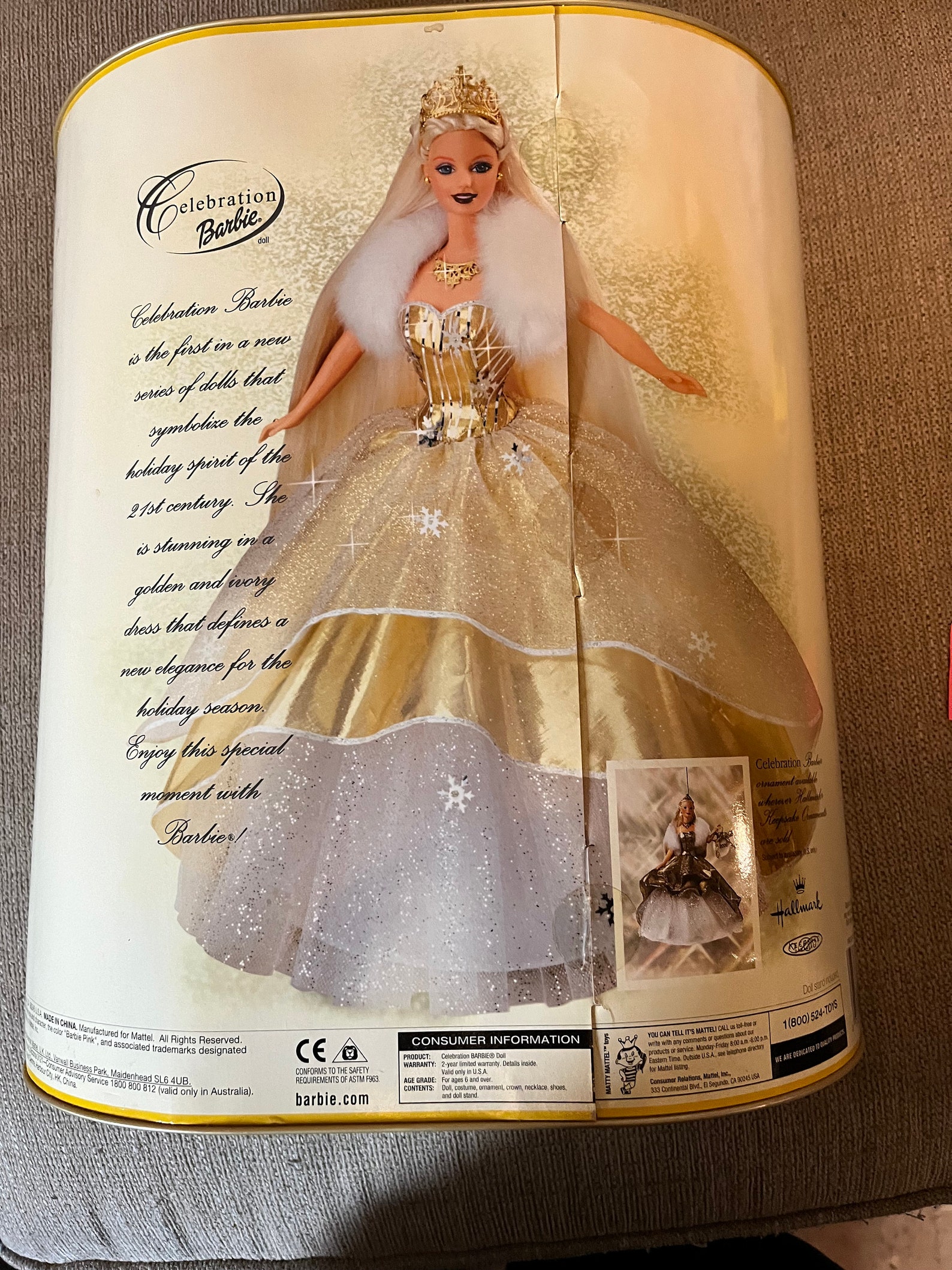 Rare Special Edition Barbie, 2000 Celebration Barbie, Mint Condition