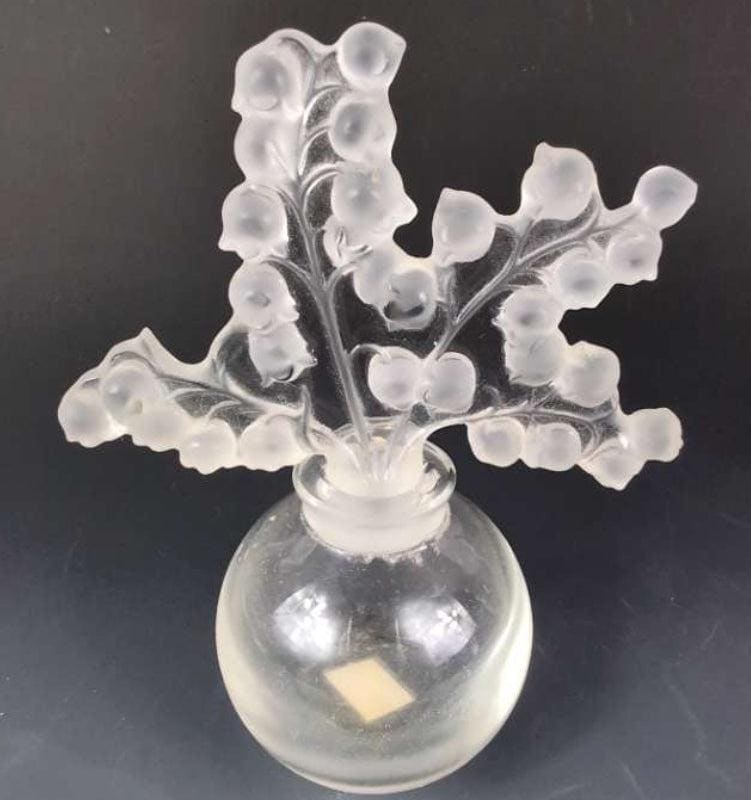 LALIQUE ラリック/ Lily Of The Valley 香水瓶 Mid 20th Century Lalique Crystal Clairefontaine Perfume