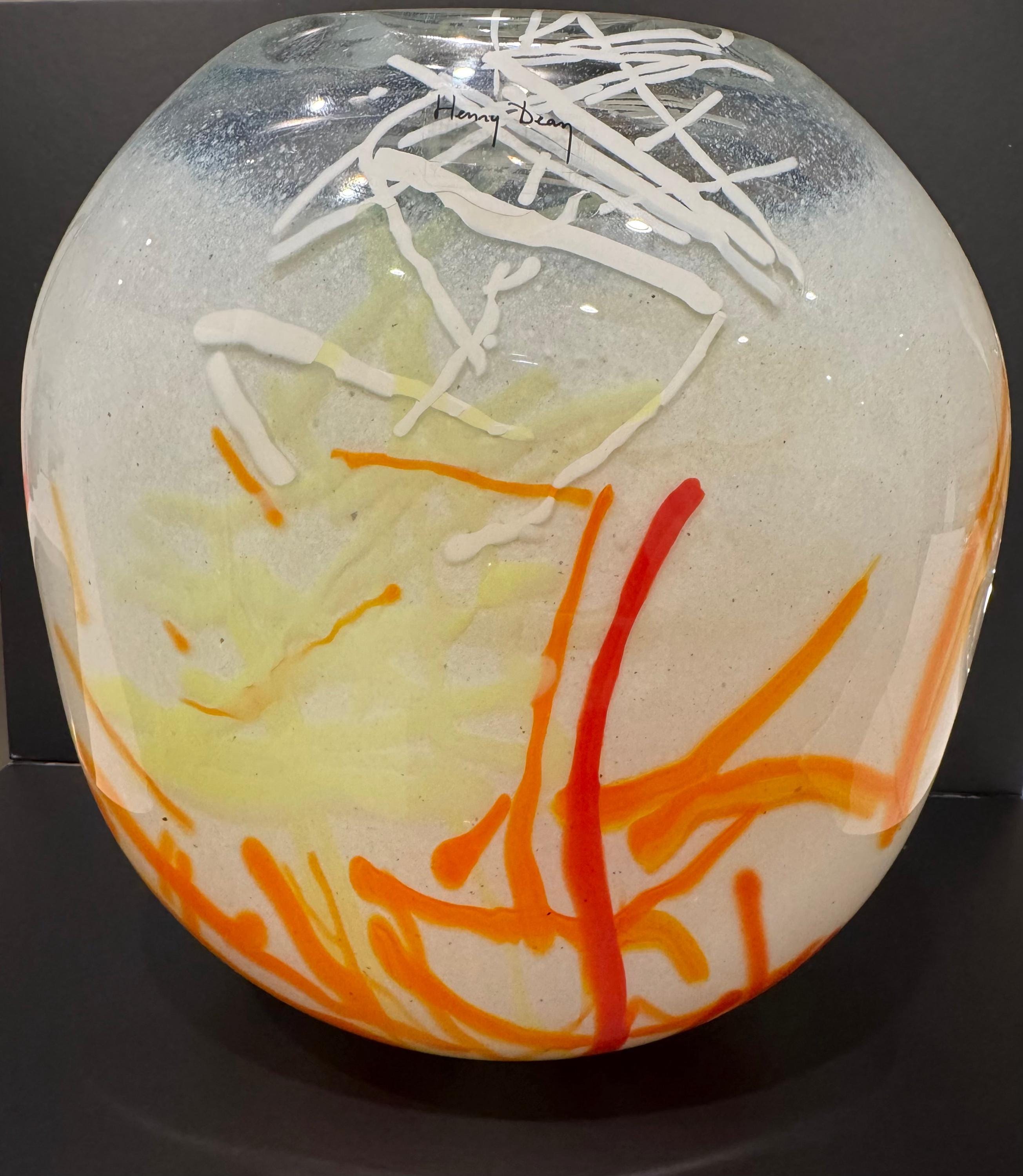 HENRY DEAN オレンジ Form Glass フラワーベース 20cm Henry HENRY DEAN オレンジ Form Glass フラワーベース 20cm Dean