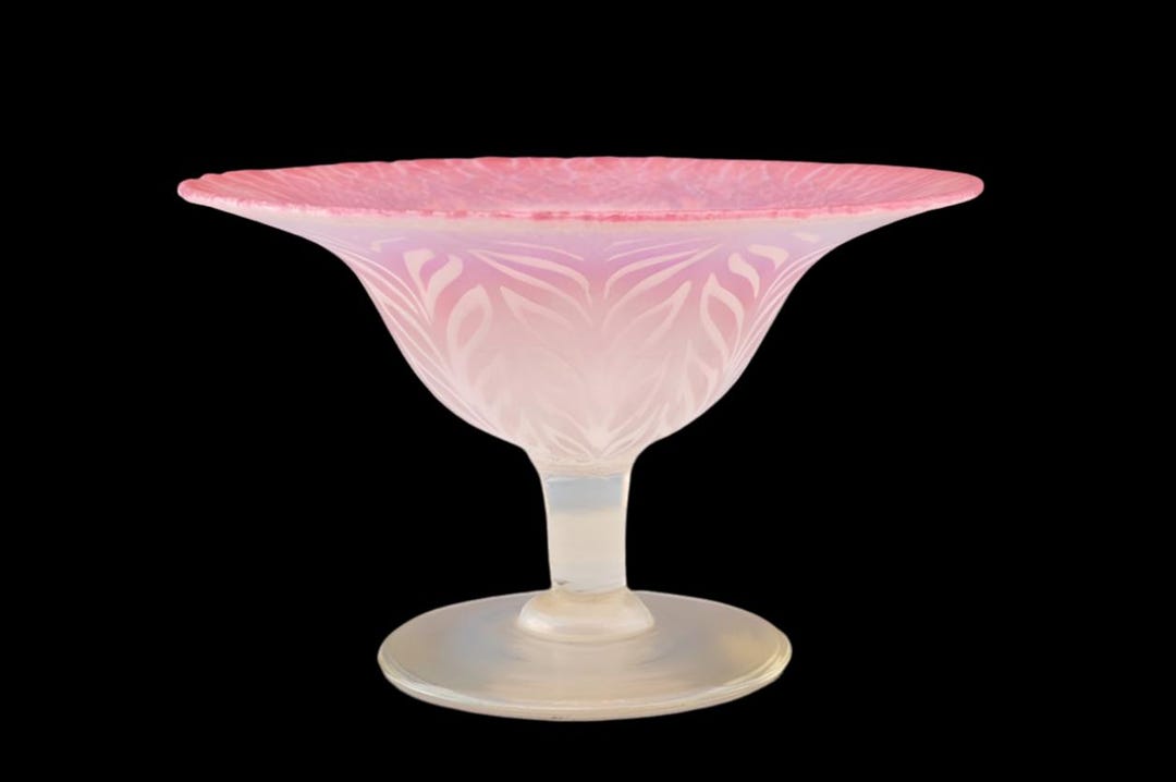 Tiffany Studios Laurel Leaf Pastel Compote - Etsy