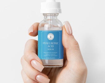 Hyaluronic Acid Serum Deep Hydration & Moisture Boost Anti-Aging Formula for Smooth, Glowing Skin, 1oz