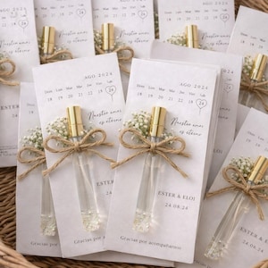 Wedding, Communion or Christening Favor - Personalized Mini Perfume Bottle