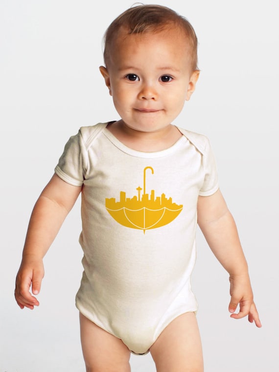 Umbrella Seattle Organic Cotton Baby One Piece
