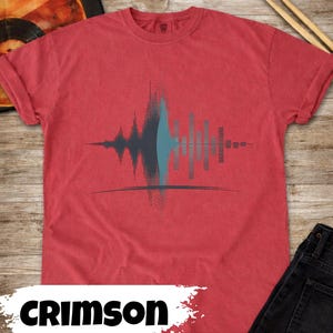 Soundwave Shirt, Music Producer Tee, Audio Engineer Gift, DJ Equalizer Comfort Colors Graphic Tee, Studio Musician Gift, Sound Wave T-Shirt