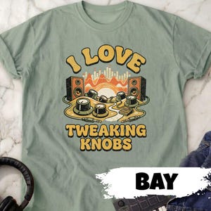 I Love Tweaking Knobs Funny Music Producer T-Shirt, Synth Lover Gift, Audio Engineer Shirt, Studio Beatmaker Comfort Colors Tee