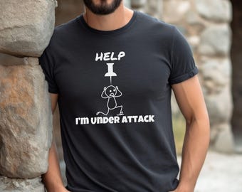 Funny Pun T-Shirt, Hilarious Stick Figure Graphic Tee, Office Humor T-Shirt, Wordplay Teacher Gift, Gift For Co-worker, Dad Joke Shirt