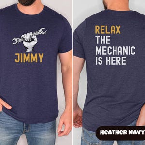Custom Mechanic Shirt, Personalized T-Shirt For Men, Mechanic Tee, Father&#39;s Day, Dad&#39;s Birthday, Funny Mechanic Shirt, Coworker Gift