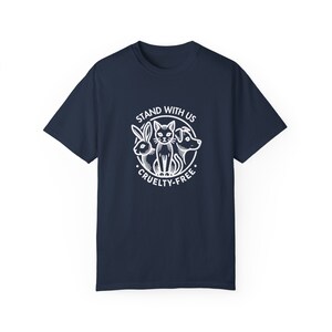 Cruelty-free T-shirt: Stand With Us Animal Rights Vegan Tee - Etsy
