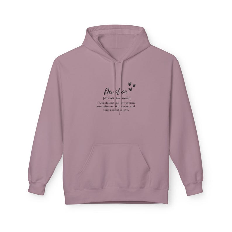 Sudadera con capucha Devotion Definition: regalo perfecto, lindo y acogedor para ella o para él: regalo del día de San Valentín imagen 3