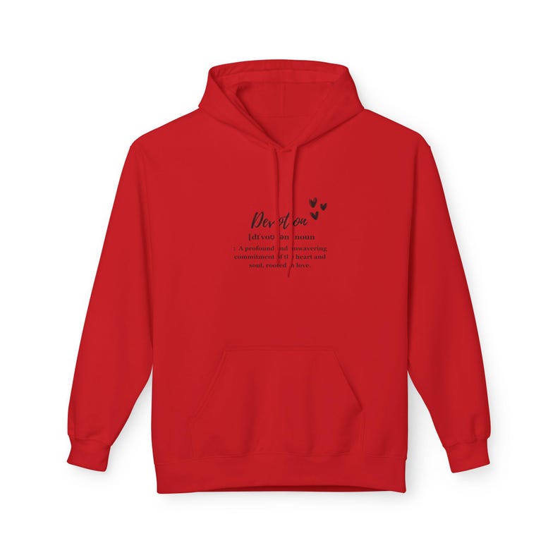 Sudadera con capucha Devotion Definition: regalo perfecto, lindo y acogedor para ella o para él: regalo del día de San Valentín imagen 6