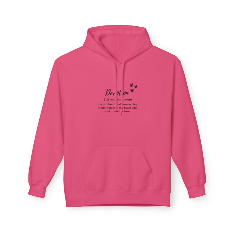 Sudadera con capucha Devotion Definition: regalo perfecto, lindo y acogedor para ella o para él: regalo del día de San Valentín imagen 5