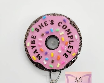 Labor and Delivery Donut Retractable Badge Reel