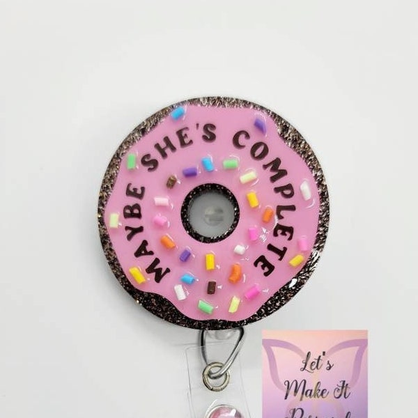 Labor and Delivery Donut Retractable Badge Reel