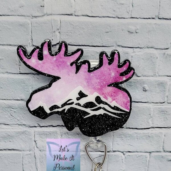 Mountain Moose #16 Retractable Badge Reel