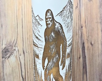 Bigfoot Laser Engraved Travel Tumbler, 20 oz.