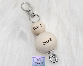 Baby Belly Beads - Days Engraved - Teaching Tool for Nurses and Lactation