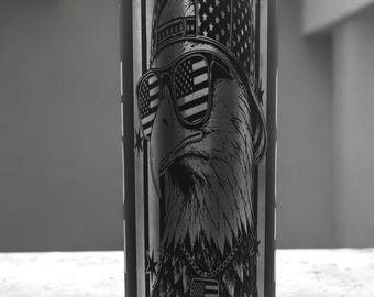 Laser Engraved 'MERICA Travel Tumbler, 20 oz.