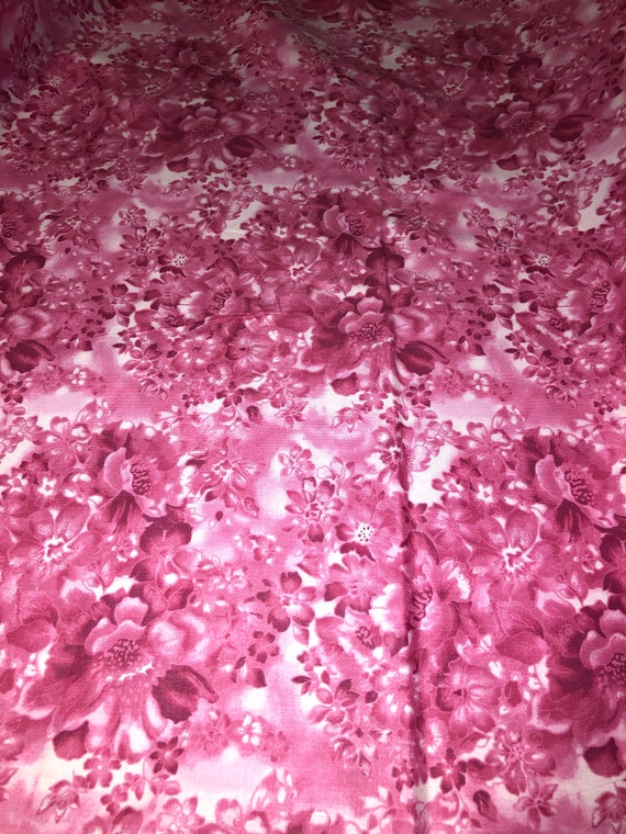 100/% Cotton MDG Faded Floral Pink