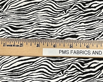 Wild Animal Zebra Small Stripes  100% cotton fabric by the yard 36 x 44 - print # 13 - small print