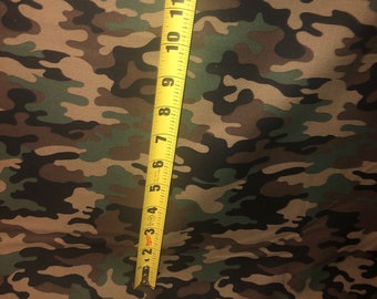 MDG CAMO 100% med cotton fabric by the yard 36 x 44 - Army Green - greens brown Military - various shades of greens and browns