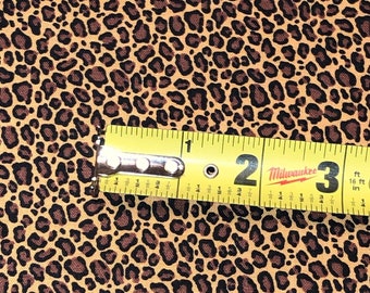 WILD ANIMAL Cheetah looking print 100% cotton fabric by the yard #08 Big Cat - smoke free - pet free - vapor free - NOT real animal skin