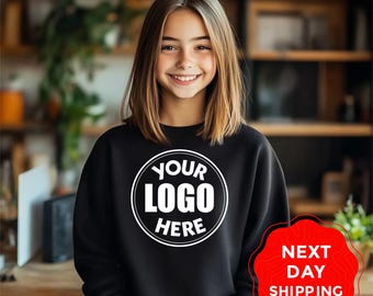 Custom Youth Sweatshirt, Personalized Logo or Text