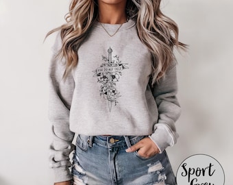 You Do Not Yield Sweat, Fantasy Reading Gift, Thrones Of Glass Sweat, Reading Sweater, Kingdom Of Ash, City Of Starlight, Bookish Gift Sweat