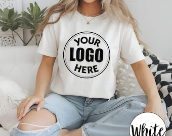 Custom Logo T-Shirt, Personalized Design, Unisex Cotton Tee