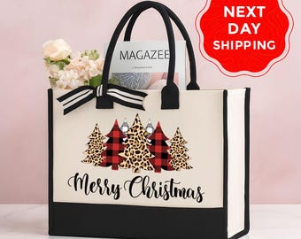 Christmas Tote Bag, Merry Christmas Tote Bag, Christmas Tree Bag, Christmas Gift, Xmas Tote Bag, Christmas Party Bag, Christmas Season Bag