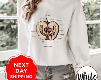 Magnus Archives Apple Teeth Sweatshirt, Horror Anatomy Hoodie