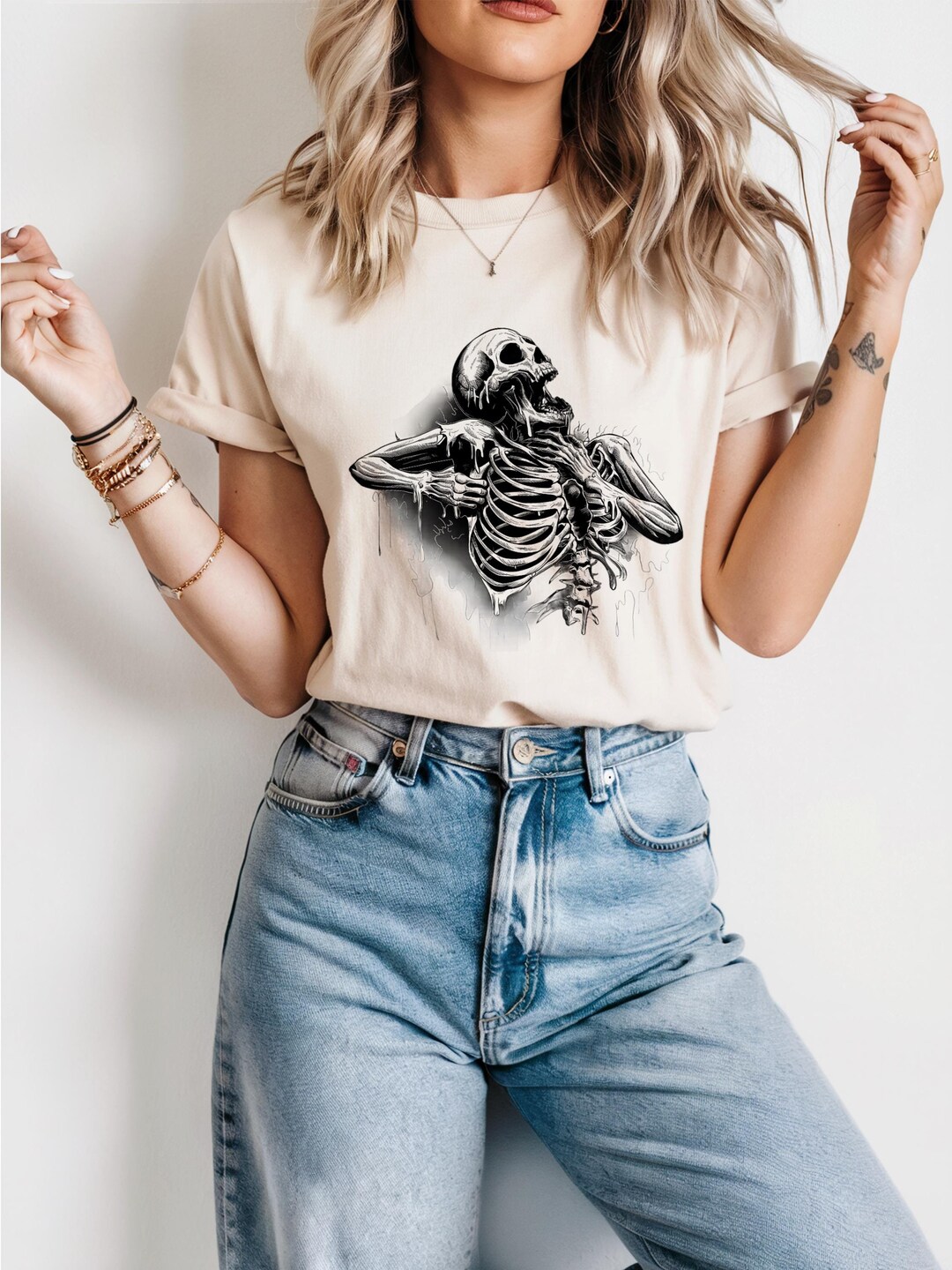 Skeleton Ripping Rib Cage T-shirt, Comfort Colors, Rib Cage Shirt ...