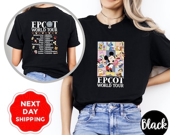 Disney Epcot World Shirt, Epcot World T-Shirt, Disney Trip Shirt, Disneyland Shirt, Family Disney Vacation Tee, Mickey and Friends Shirt